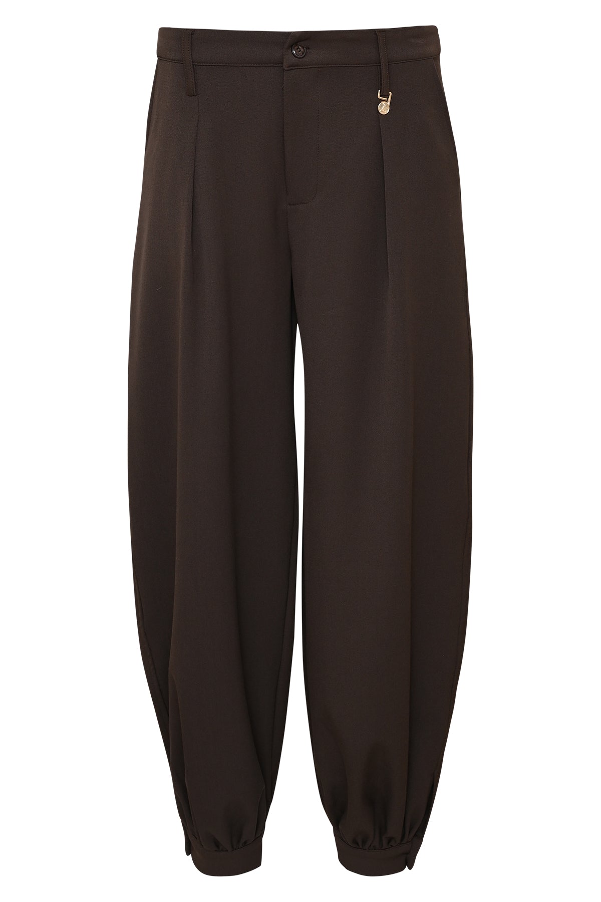 Bruine barrel broek Vida