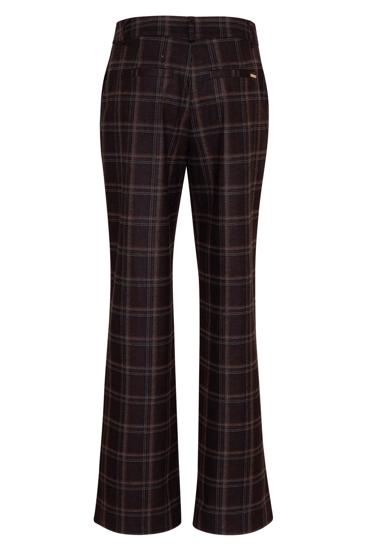 Calla bruine geruite broek