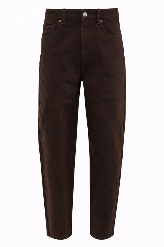 bruine barrel jeans lagos van zizo