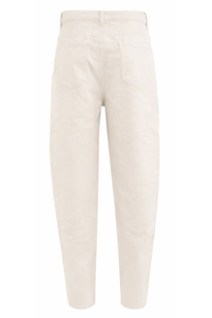 achterkant lagos offwhite barrel fit jeans