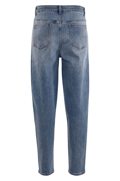 achterkant largos denim kleur barrel fit jeans