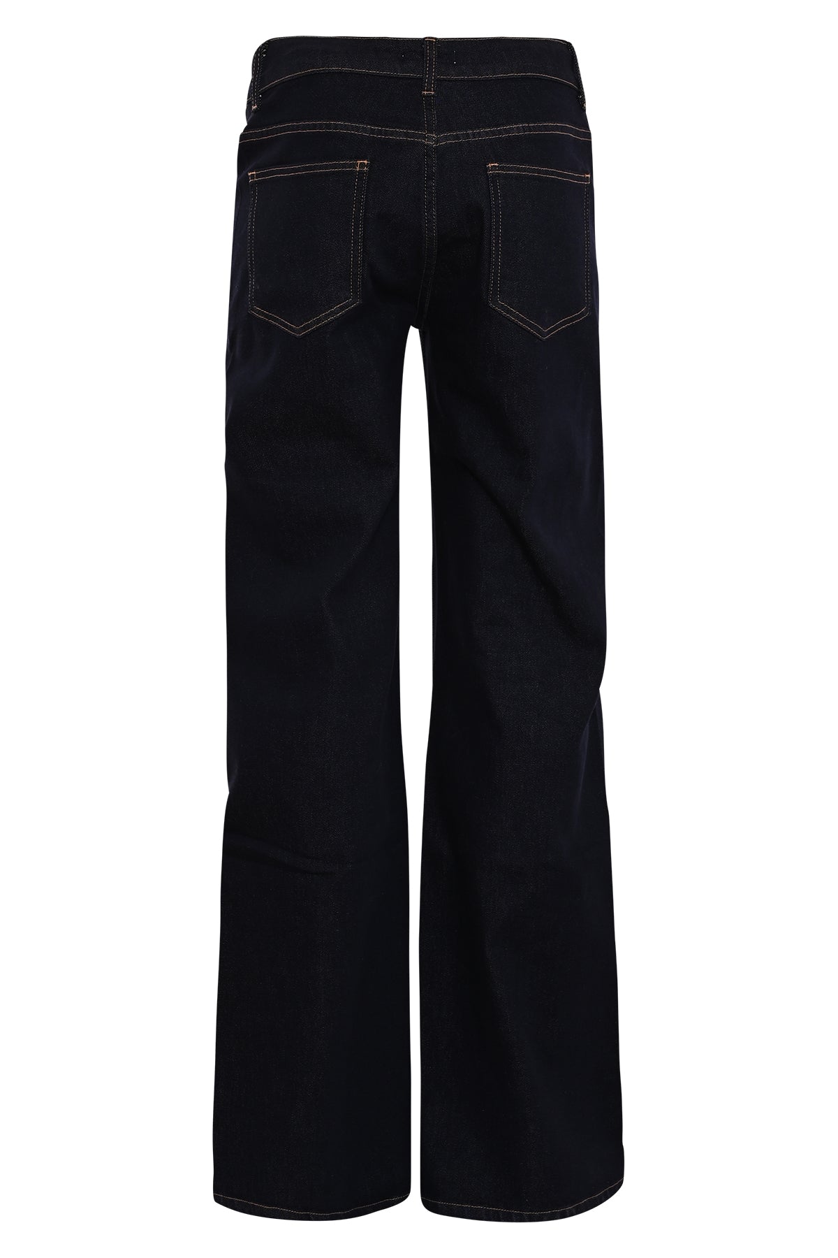 achterkant lisboa jeans wide leg waar je goed kan zien dat het om een klassiek 5 pocket model gaat
