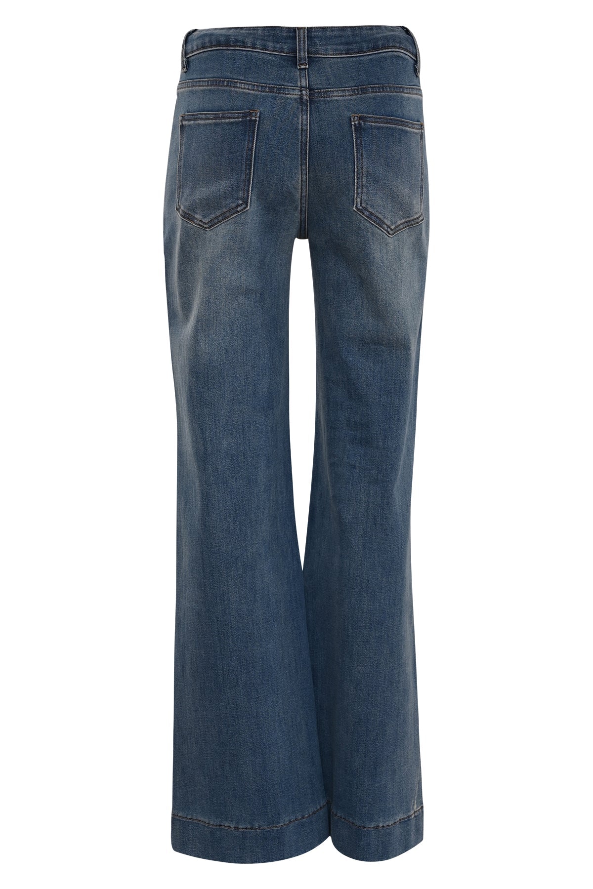 achterant dames wide leg jeans porto in vintage wassing