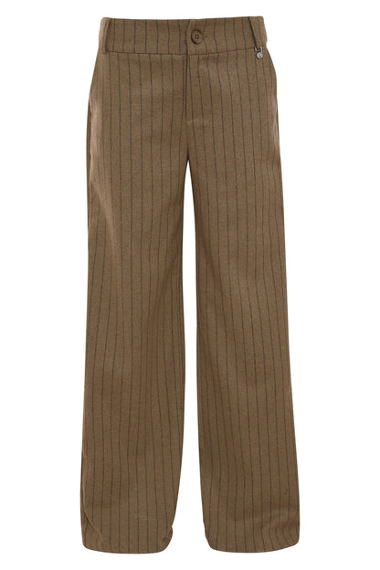 khaki gestreepte broek sella