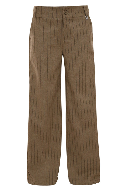 khaki gestreepte broek sella