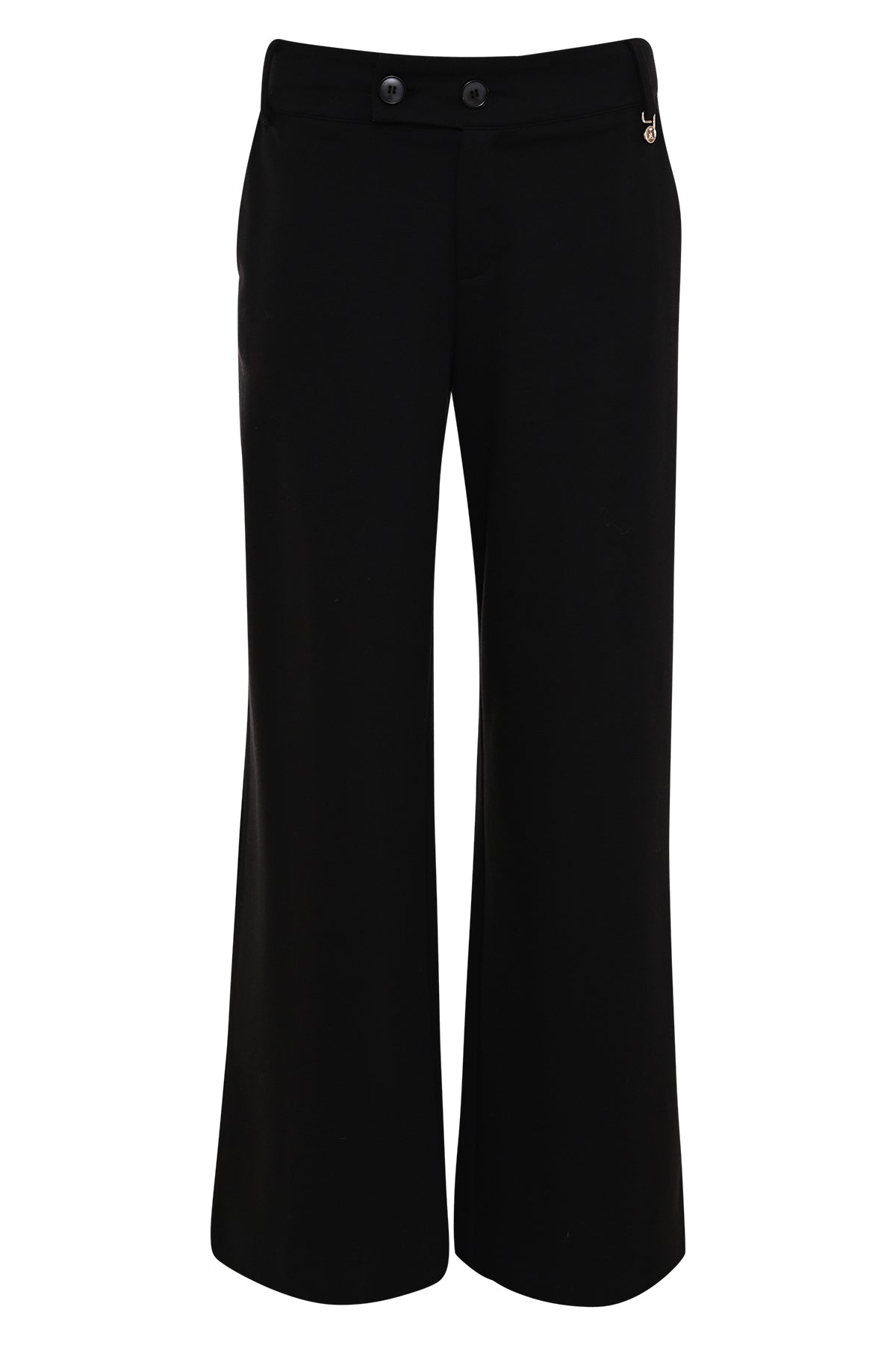 Zwarte wide leg broek Sella