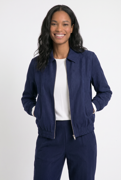 Donkerblauw bomber jasje Simmy