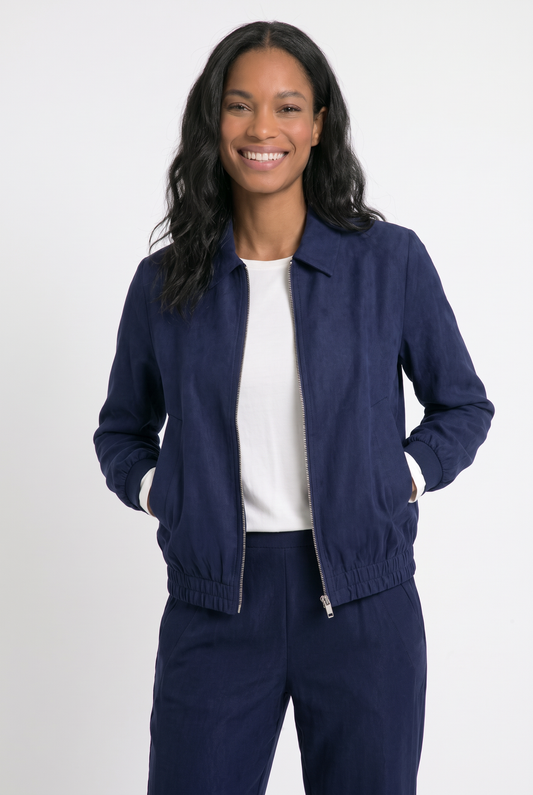 Donkerblauw bomber jasje Simmy