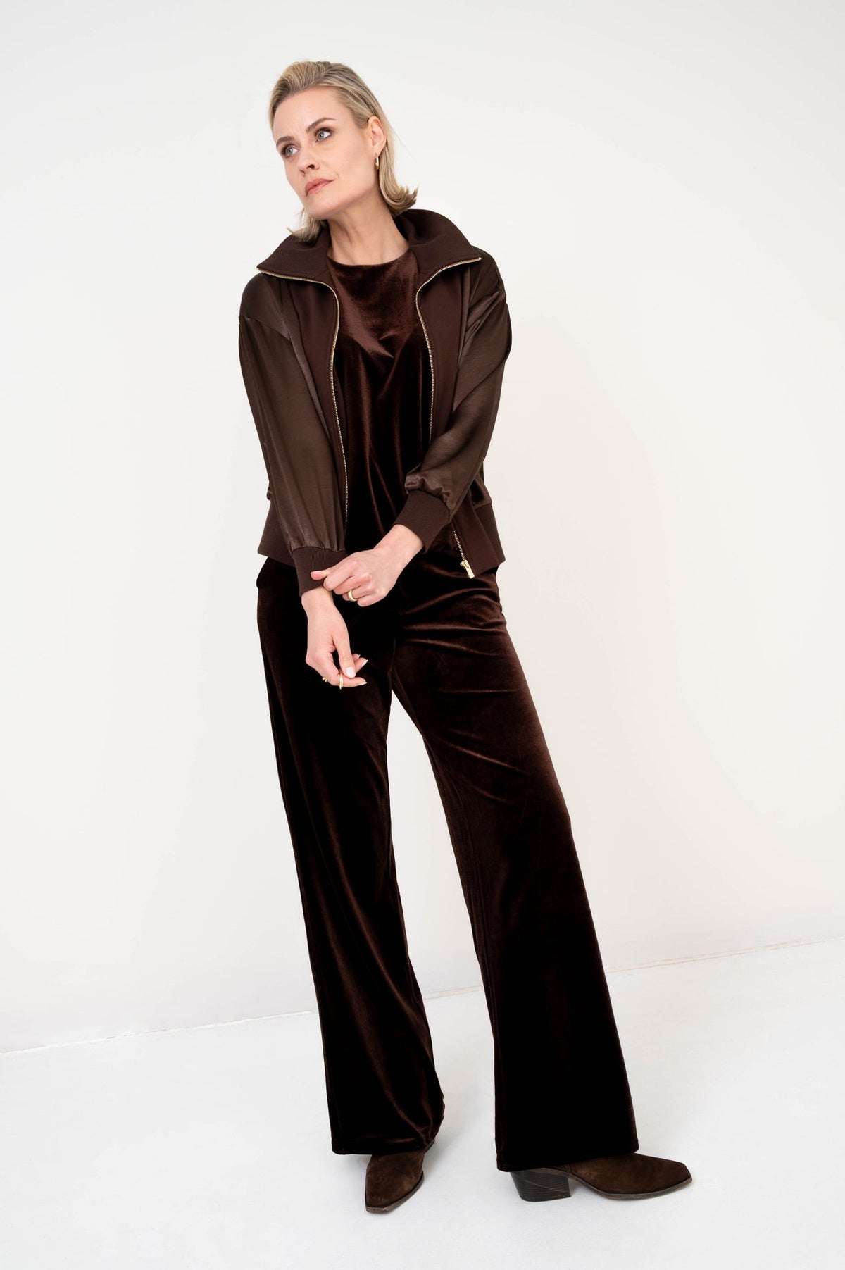 Patti Wide choco damesbroek