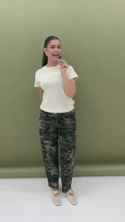 Barrel broek met Camo print Alice